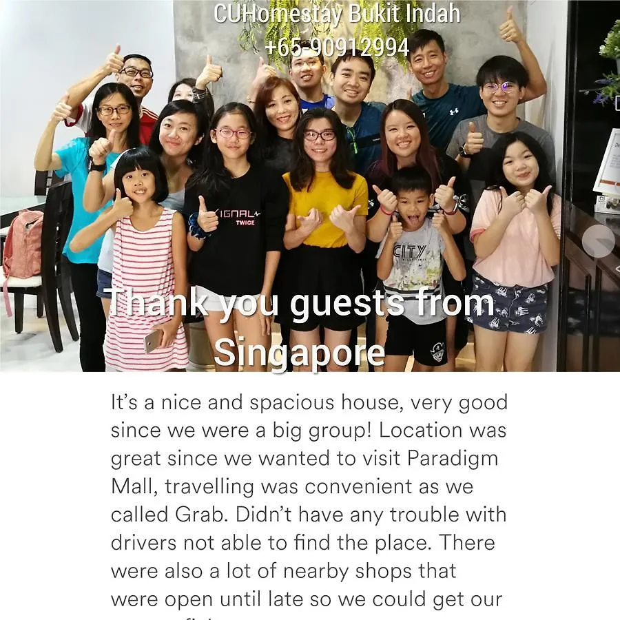 Jb Homestay Bukit Indah Wifi Ciq Mall Legoland Free Parking Johor Bahru 0*,